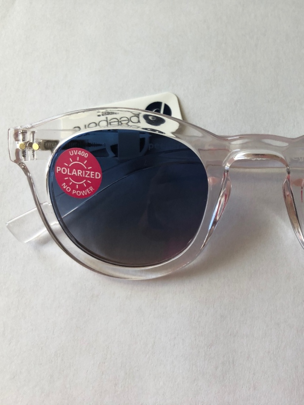 New Clear Round Peepers‎ UV400 Polarized Sunglasses